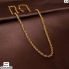 3mm Diamond-Cut Twisted Rope Chain – Micro Gold Plated Daily Wear Chain